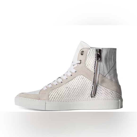 Zadig & Voltaire High Flash Keith Lace Up Sneakers size 38 - Picture 3 of 9